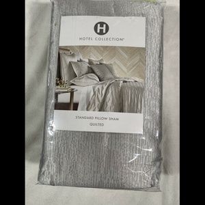 NIB Hotel Collection Primativa Quilted (1)‎ Standard Sham Pillow Case